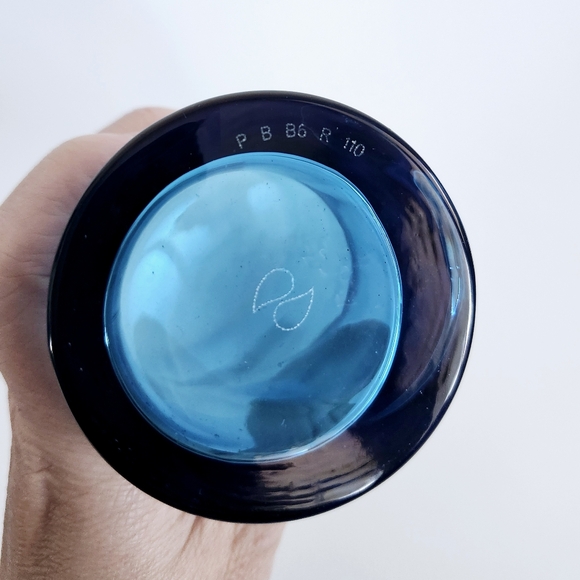 Set of 2 Vintage Blue Glass Coca-Cola Drinking Cups, Pop Coca Cola Drinkware - Picture 5 of 8